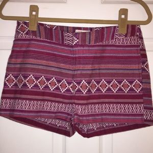 tribal print shorts!